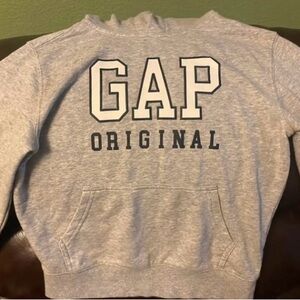 2 GAP Kids Hoodies. Light Gray and Blue.
